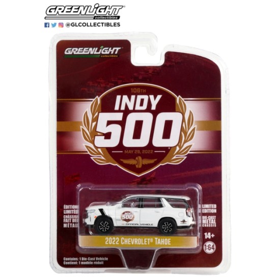 1/64 ANNIVERSARY COLLECTION SERIES 15 2022 CHEVROLET TAHOE - 2022 106TH RUNNING OF THE INDY 500 OFFICIAL VEHICLE