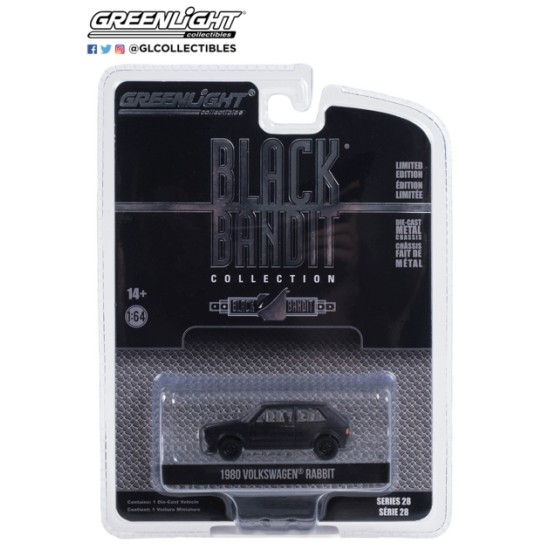 1/64 BLACK BANDIT 1980 VW RABBIT WIDEBODY BLACK BANDIT RACING 28130-C