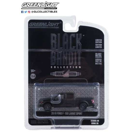 1/64 BLACK BANDIT 2019 FORD F-150 LARIAT SPORT 28130-E