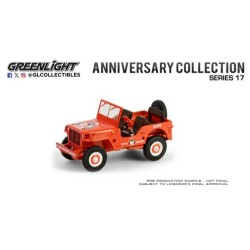 1/64 ANNIVERSARY COLLECTION 1944 WILLYS MB SMOKEY BEAR 80TH ANNIVERSARY 28160-A 1/64 ANNIVERSARY COLLECTION 1944 WILLYS MB SMOKEY BEAR 80TH ANNIVERSARY 28160-A