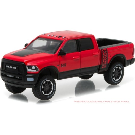 GL29873 - 1/64 2017 RAM 2500 POWER WAGON - FLAME RED WITH BLACK - HOBBY EXCLUSIVE