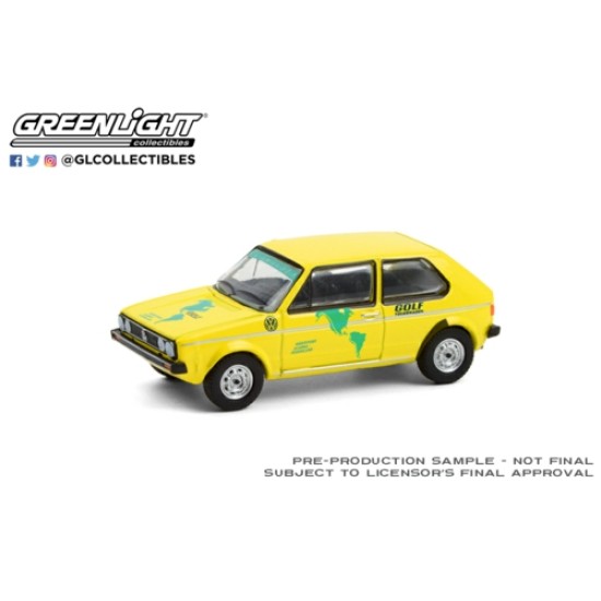 1/64 1974 VW GOLF MKI HARTETEST ALASKA-FEUERLAND ALASKA USA TO TIERRA DEL FUEGO, ARGENTINA CAR NO.1 (HOBBY EXCLUSIVE)
