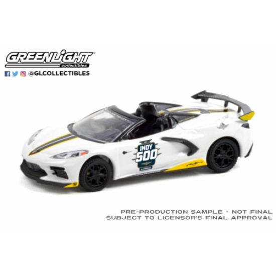 1/64 2021 CHEVROLET CORVETTE C8 STINGRAY CONVERTIBLE 105TH INDY 500 OFFICIAL PACE CAR (HOBBY EXCLUSIVE)