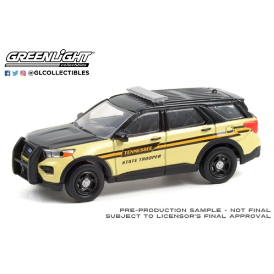 1/64 HOT PURSUIT 2020 FORD POLICE INTERCEPTOR UTILITY TENNESSEE STATE TROOPER (HOBBY EXCLUSIVE)