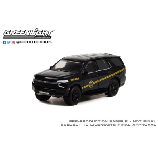 1/64 HOT PURSUIT 2021 CHEVROLET TAHOE PPV WEST VIRGINIA STATE POLICE (HOBBY EXCLUSIVE)