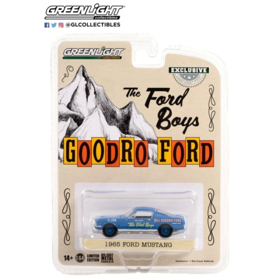 1/64 1965 FORD MUSTANG FASTBACK THE FORD BOYS BILL GOODRO FORD DENVER COLORADO (HOBBY EXCLUSIVE)