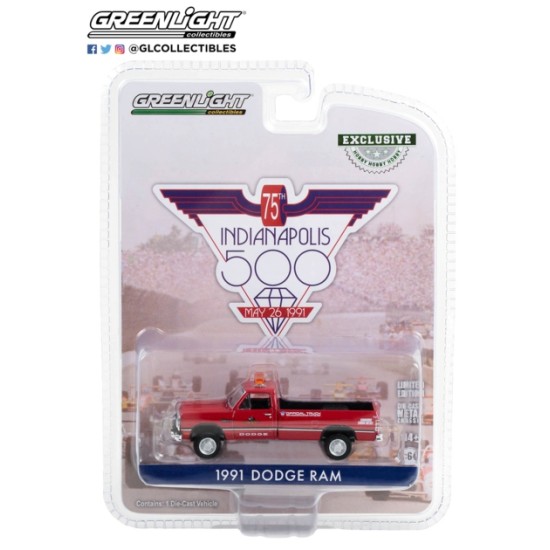1/64 1991 DODGE RAM D-250 75TH ANNUAL INDY 500 MILE RACE DODGE OFFICIAL TRUCK (HOBBY EXCLUSIVE)