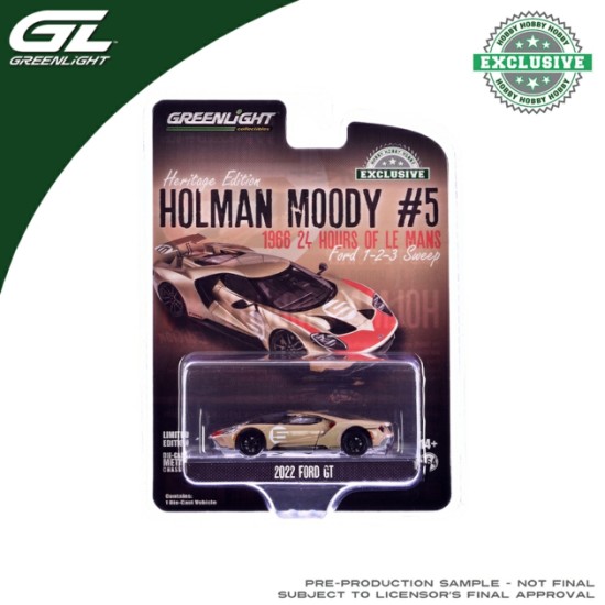 1/64 2022 FORD GT - HOLMAN MOODY NO.5 HERITAGE EDITION (HOBBY EXCLUSIVE) 30413 1/64 2022 FORD GT - HOLMAN MOODY NO.5 HERITAGE EDITION (HOBBY EXCLUSIVE) 30413