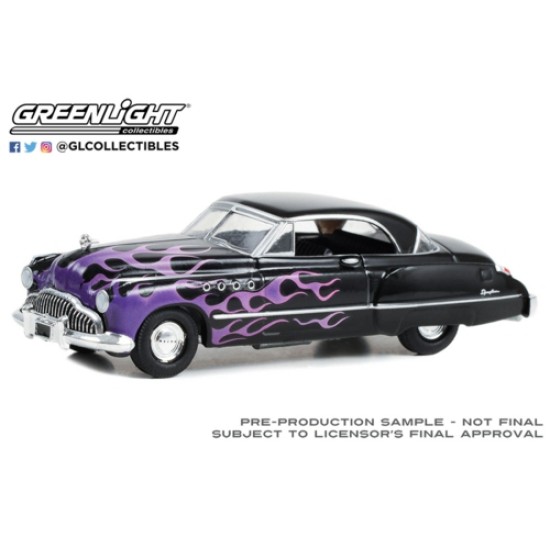 1/64 FLAMES THE SERIES - 1949 BUICK ROADMASTER HARDTOP BLACK WITH FLAMES 30432