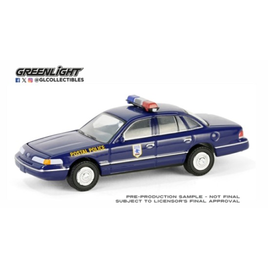 GL30516 - 1/64 1992 FORD CROWN VICTORIA POLICE INTERCEPTOR - UNITED STATES POSTAL SERVICE (USPS) POSTAL POLICE