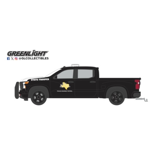 GL30543 - 1/64 HOT PURSUIT - CHEVROLET SILVERADO 2023 - TEXAS DEPARTMENT OF PUBLIC SAFETY - HOBBY EXCLUSIVE