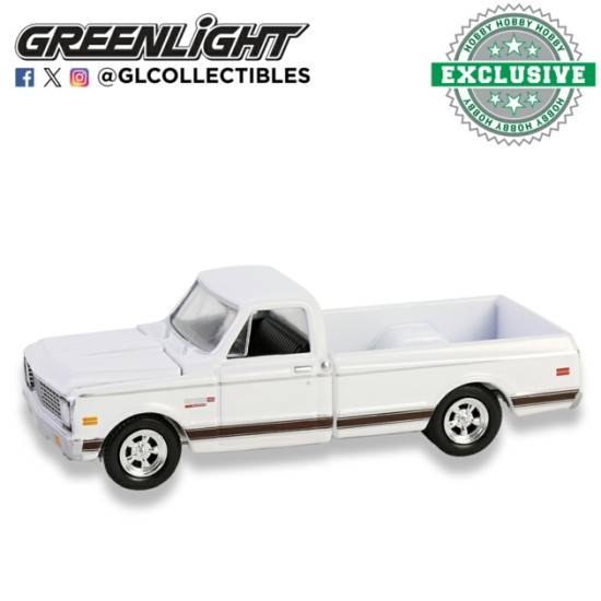 GL30566 - 1/64 CHEVY CHEYENNE C10 SHORT BED 1972 - WHITE (HOBBY EXCLUSIVE GL30566 - 1/64 CHEVY CHEYENNE C10 SHORT BED 1972 - WHITE (HOBBY EXCLUSIVE