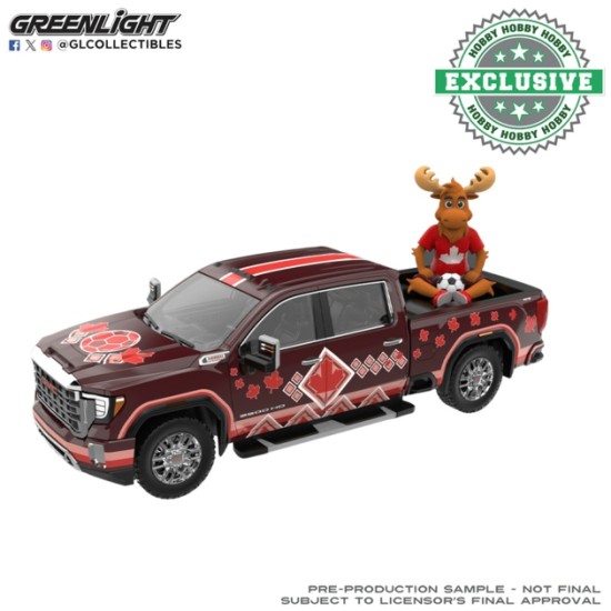 GL30590 - 1/64  INTERNATIONAL SOCCER CELEBRATION 26 - TBD TRUCK - CANADA TRIBUTE WITH MOOSE FIGURINE - HOBBY EXCLUSIVE