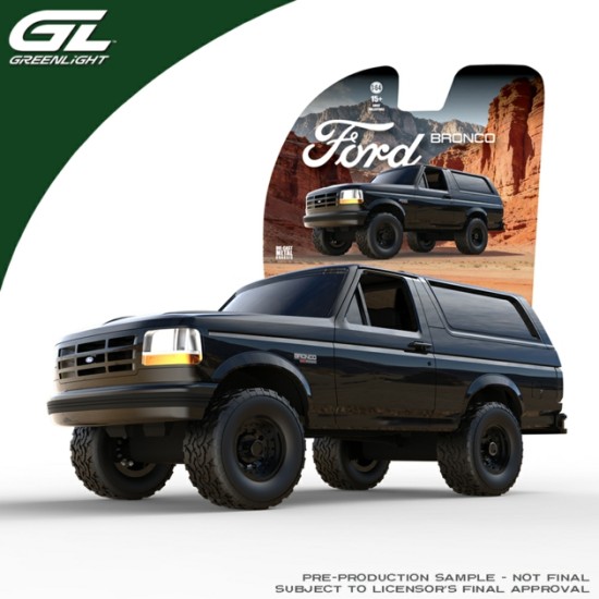 GL30623 - 1/64 FORD BRONCO XLT 1996 - BLACKOUT - LIFED - HOBBY EXCLUSIVE GL30623 - 1/64 FORD BRONCO XLT 1996 - BLACKOUT - LIFED - HOBBY EXCLUSIVE