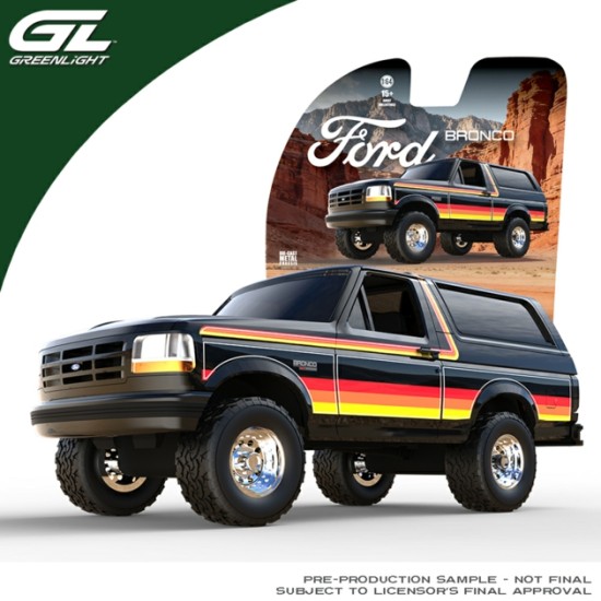 GL30624 - 1/64 FORD BRONCO XLT 1996 - SUNSET STRIPES - HOBBY EXCLUSIVE