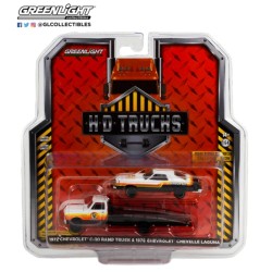 1/64 H.D. TRUCKS SERIES 23 1972 CHEVY C-30 RAMP TRUCK WITH 1976 CHEVROLET CHEVELLE LAGUNA ARMOUR ALL 1/64 H.D. TRUCKS SERIES 23 1972 CHEVY C-30 RAMP TRUCK WITH 1976 CHEVROLET CHEVELLE LAGUNA ARMOUR ALL