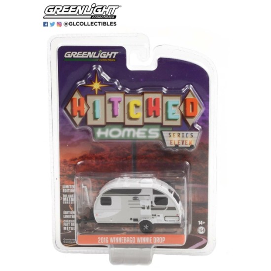 1/64 HITCHED HOMES SERIES 11 2016 WINNEAGO WINNE DROP PLATINUM