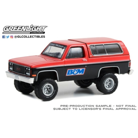 1/64 BLUE COLLAR COLLECTION 1991 GMC JIMMY SLE B AND M RACING 35260-D
