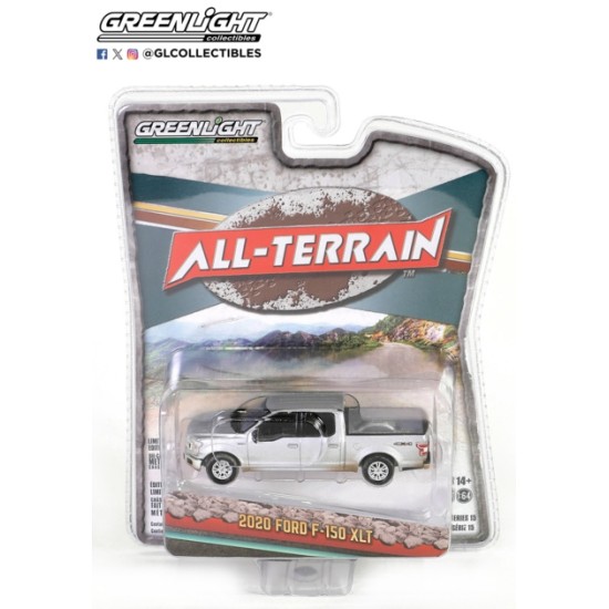 1/64 ALL TERRAIN SERIES 15 2020 F-150 SUPERCROW SILVER WITH MUD SPRAY 35270-F