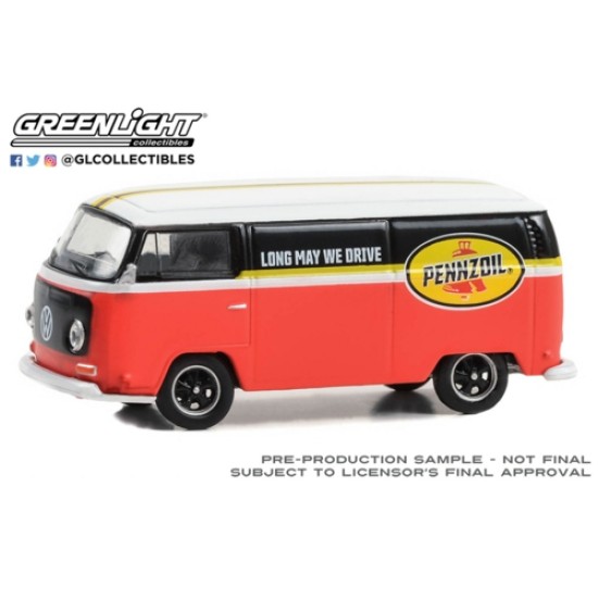 1/64 CLUB VEE-DUB SERIES 18 - VOLKSWAGEN TYPE 2 PANEL VAN - PENNZOIL 36090-A