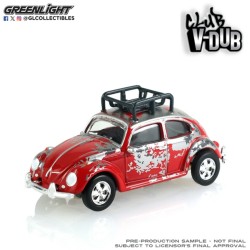 GL36130-A - 1/64 CLUB V DUB SERIES 22  - CLASSIC VOLKSWAGEN BEETLE - RUBY RED PATINA FINISH
