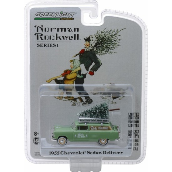 1/64 NORMAN ROCKWELL DELIVERY VEHICLES SERIES 1 - 1955 CHEVROLET SEDAN DELIVERY