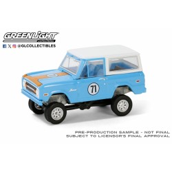 1/64 1971 FORD BRONCO CUSTOM SUV - BLUE - LAS VEGAS 2023 37310-F 1/64 1971 FORD BRONCO CUSTOM SUV - BLUE - LAS VEGAS 2023 37310-F