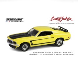 1/64 BARRETT-JACKSON 1969 FORD MUSTANG BOSS 302 YELLOW SCOTTSDALE 2024 37320-B 1/64 BARRETT-JACKSON 1969 FORD MUSTANG BOSS 302 YELLOW SCOTTSDALE 2024 37320-B