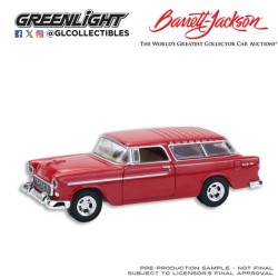 1/64 BARRETT-JACKSON 1955 CHEVROLET NOMAD CUSTOM WAGON (PALM BEACH 2022) 37330-A 1/64 BARRETT-JACKSON 1955 CHEVROLET NOMAD CUSTOM WAGON (PALM BEACH 2022) 37330-A