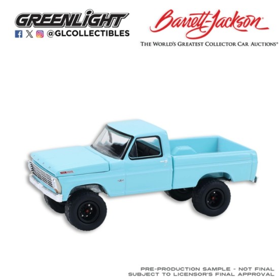 GL37330-B - 1/64 BARRETT-JACKSON SERIES 16 - 1967 FORD F-100 CUSTOM PICK UP (PALM BEACH 2024) GL37330-B - 1/64 BARRETT-JACKSON SERIES 16 - 1967 FORD F-100 CUSTOM PICK UP (PALM BEACH 2024)