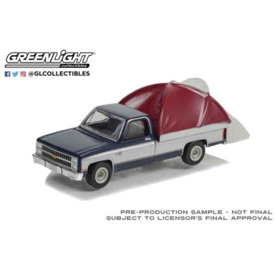 1/64 THE GREAT OUTDOORS SERIES 2 1982 CHEVROLET C-10 SILVERADO WITH MODERN TRUCK BED TENT