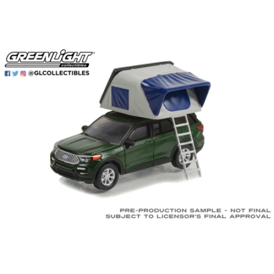 1/64 THE GREAT OUTDOORS SERIES 2 2022 FORD EXPLORER LIMITED WITH MODERN ROOFTOP TENT