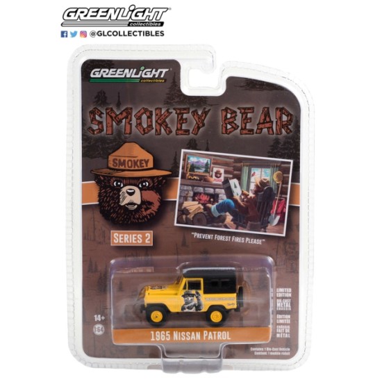 1/64 SMOKEY BEAR SERIES 2 1965 NISSAN PATROL PREVENT FOREST FIRES PLEASE