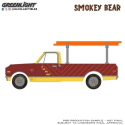 GL38090-B - 1/64 SMOKEY BEAR SERIES 5 - CHEVY C-10 WITH LADDER RACK 1968 - BURNED TIMBER BUILDS NO HOMES