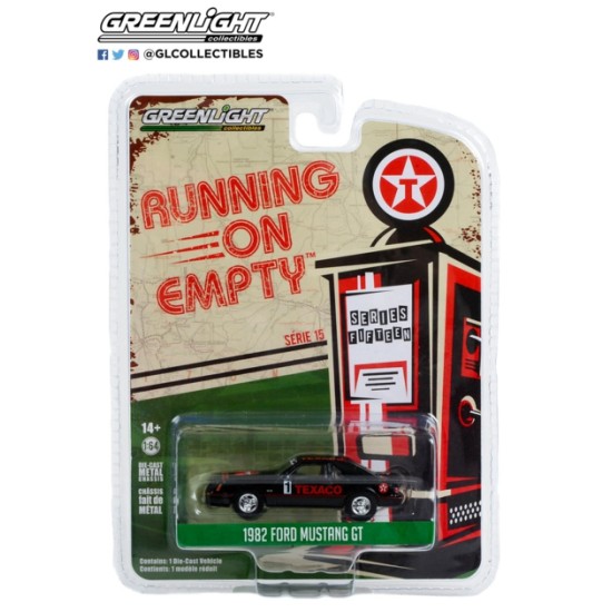 1/64 RUNNING ON EMPTY SERIES 15 - 1982 FORD MUSTANG GT TEXACO NO.1