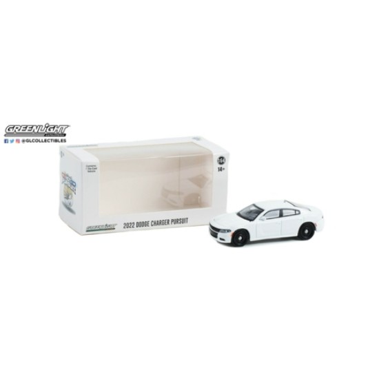 1/64 HOT PURSUIT 2022 DODGE CHARGER WHITE (HOBBY EXCLUSIVE) 43002