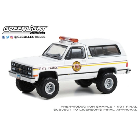 1/64 HOT PURSUIT SERIES 44 1991 CHEVROLET K5 BLAZER NORTH DAKOTA STATE PATROL