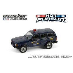 1/64 HOT PURSUIT SERIES 46 - 2001 JEEP CHEROKEE - MICHICAN STATE POLICE 43040-E