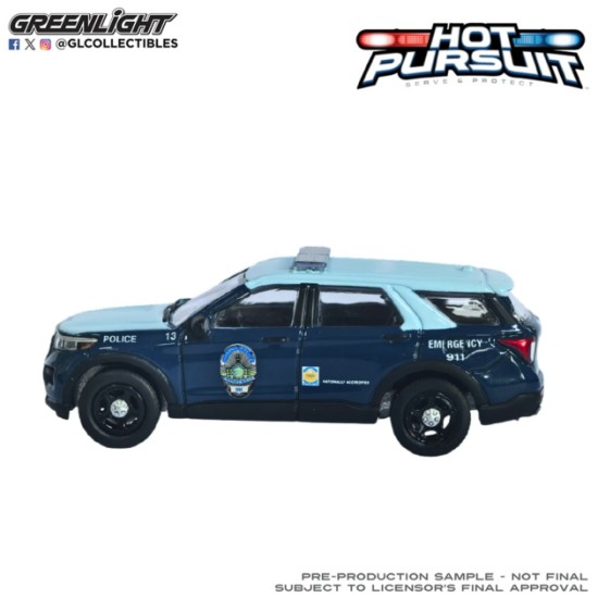 GL43060-C - 1/64 HOT PURSUIT SERIES 48 - FORD POLICE INTERCEPTOR UTILITY 2022 - NASHUA POLICE DEPARTMENT, NASHUA, NEW HAMPSHIRE