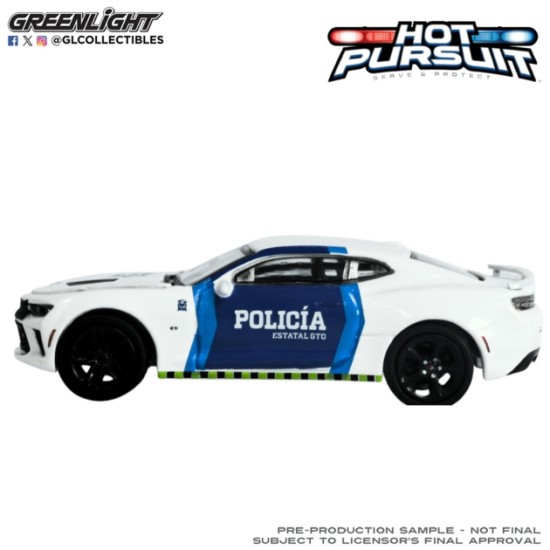 GL43060-D - 1/64 HOT PURSUIT SERIES 48 - CHEVROLET CAMARO 2017 - POLICIA ESTATAL GTO (GUANAJUATO - MEXICO)