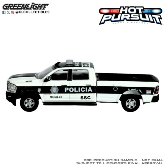 GL43060-E - 1/64 HOT PURSUIT SERIES 48 - RAM 1500 2019 - SSC MEXICO CITY POLICE