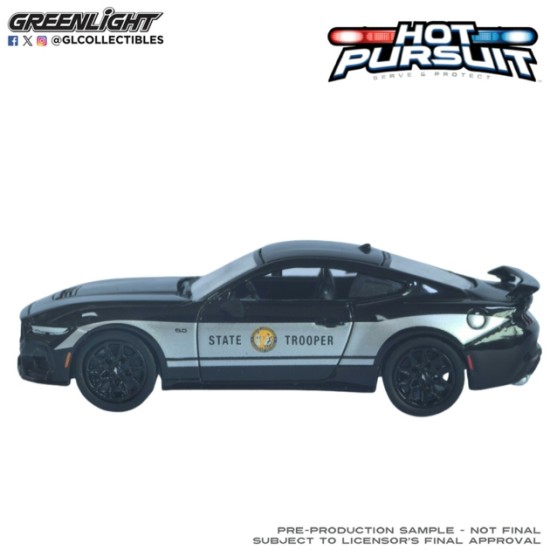 GL43060-F - 1/64 HOT PURSUIT SERIES 48 - FORD MUSTANG 2024 - NORTH CAROLINA STATE HIGHWAY PATROL