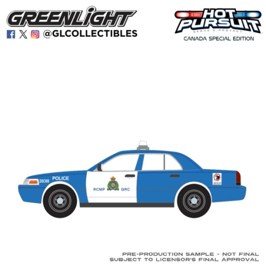 GL43065-B - 1/64 HOT PURSUIT - CANADA SPECIAL EDITION - MUSTANG 1991 - ROYAL CANADIAN MOUNTED POLICE (RCMP) GL43065-B - 1/64 HOT PURSUIT - CANADA SPECIAL EDITION - MUSTANG 1991 - ROYAL CANADIAN MOUNTED POLICE (RCMP)