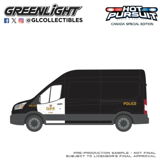 GL43065-D - 1/64 HOT PURSUIT - CANADA SPECIAL EDITION - FORD TRANSIT 2015 - ONTARIO PROVINCIAL POLICE OPP GL43065-D - 1/64 HOT PURSUIT - CANADA SPECIAL EDITION - FORD TRANSIT 2015 - ONTARIO PROVINCIAL POLICE OPP