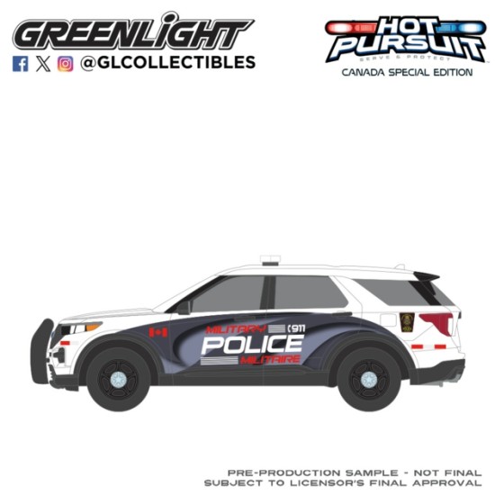 GL43065-E - 1/64 HOT PURSUIT - CANADA SPECIAL EDITION - FORD POLICE INTERCEPTOR UTILITY 2024 - CANADA MILITARY GL43065-E - 1/64 HOT PURSUIT - CANADA SPECIAL EDITION - FORD POLICE INTERCEPTOR UTILITY 2024 - CANADA MILITARY