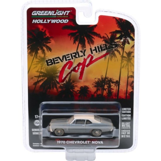 1/64 HOLLYWOOD SERIES 27 - BEVERLY HILLS COP (1984) - 1970 CHEVROLET NOVA