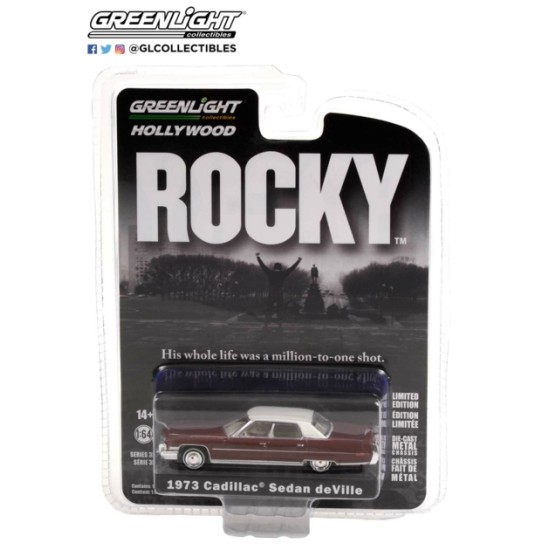 1/64 HOLLYWOOD SERIES 35 ROCKY (1976) 1973 CADILLAC SEDAN DEVILLE