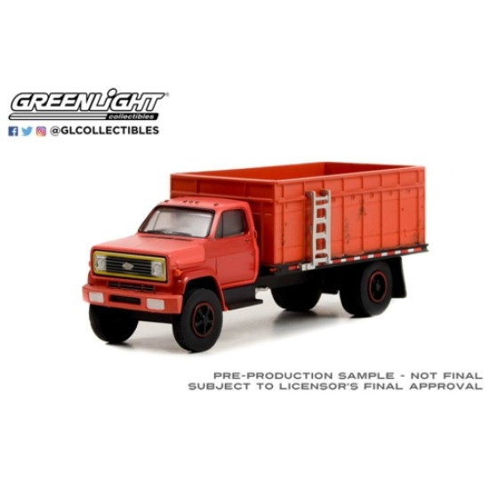 1/64 S.D. TRUCKS SERIES 15 1980 CHEVROLET C-70 TRUCK WEATHERED RED CAB WITH RED BED