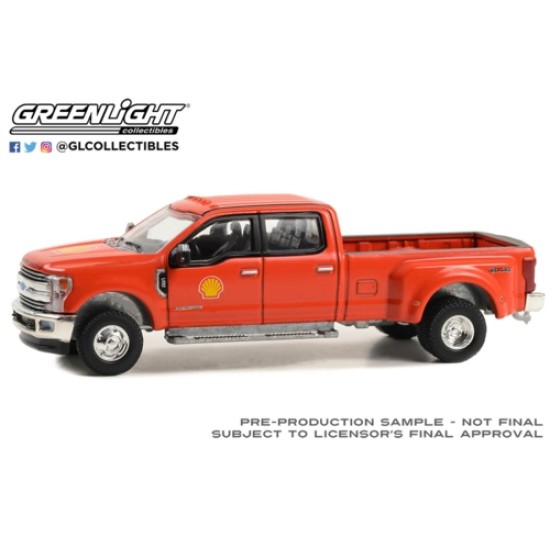 1/64 DUALLY DRIVERS SERIES 13 - 2019 FORD F-350 LARIAT DUALLY SHELL OIL 46130-E