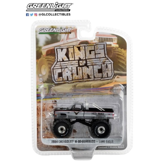 1/64 KINGS OF CRUNCH SERIES 12 LONE EAGLE 1984 CHEVROLET K-30 SILVERADO MONSTER TRUCK